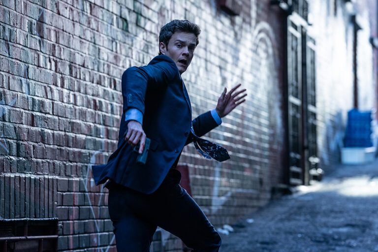 Jack Quaid as “Nate" in Novocaine from Paramount Pictures.